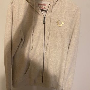 true religion zip up hoodie size large